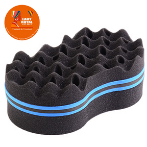 Lady Royal Oval Hair Sponge Brush - Curl Tool for Twists & Dreadlocks