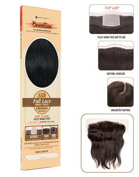 Human Hair Wavy Coverall Closure 11.5x3.5 12"
