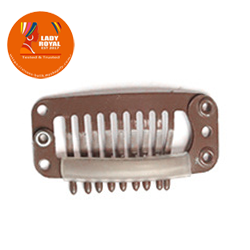 Lady Royal Metal Wig Snap Clips 3.2cm, 9 Teeth, Multi-Color Hair Extension Clips