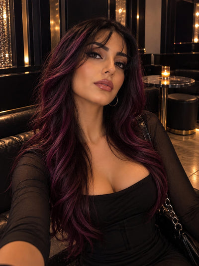 Human Hair and Premium Blended Hair Wig Catherine