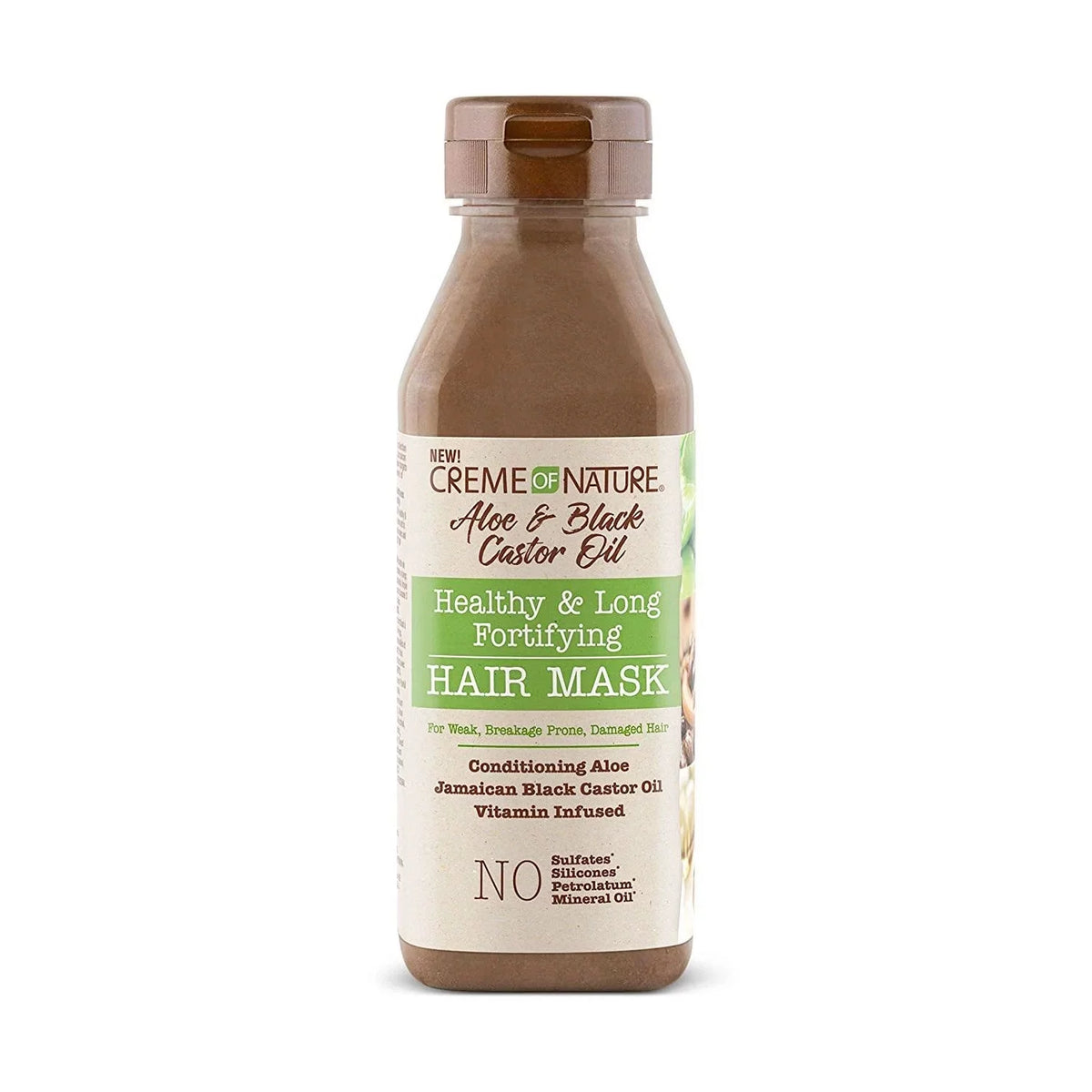 Creme Of Nature Aloe & Black Castor Oil Healthy & Long Fortifying Hair Mask 12oz