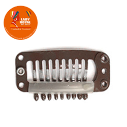 Lady Royal Metal Wig Snap Clips 3.2cm, 9 Teeth, Multi-Color Hair Extension Clips