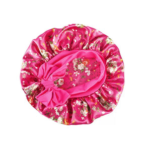 Lady Royal Satin Baby Bonnet with Bowknot Tie