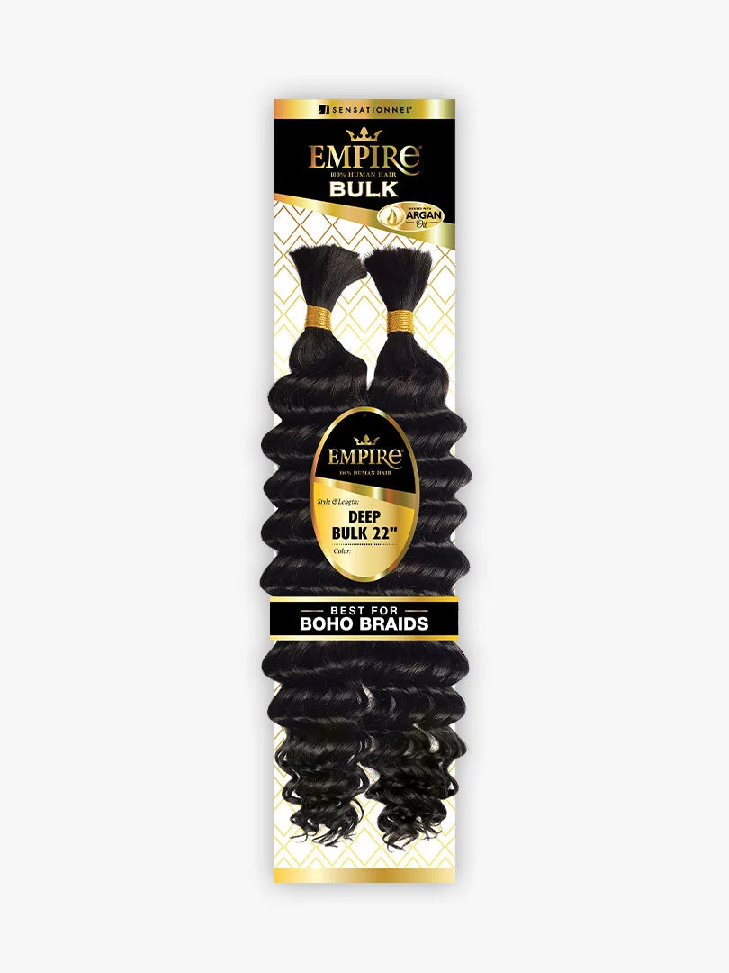 Human Hair Deep Body Bulk 22"