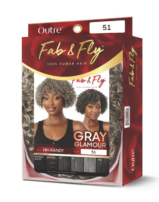 Fab & Fly Grey Glamour Human Hair Randy