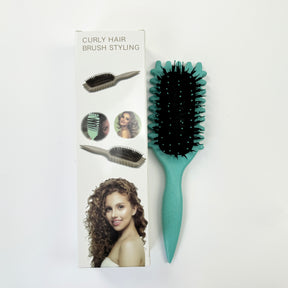 Flexible Boar Bristle Scalp Massage Curling Brush