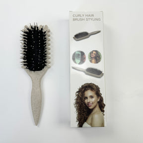 Flexible Boar Bristle Scalp Massage Curling Brush