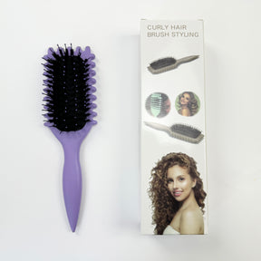 Flexible Boar Bristle Scalp Massage Curling Brush