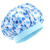 Lady Royal Kids’ Wide Elastic Band Satin Sleep Cap with Smiley Print