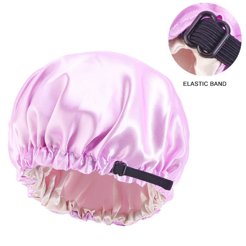 Lady Royal Adjustable Double-Layer Satin Sleep Cap for Kids