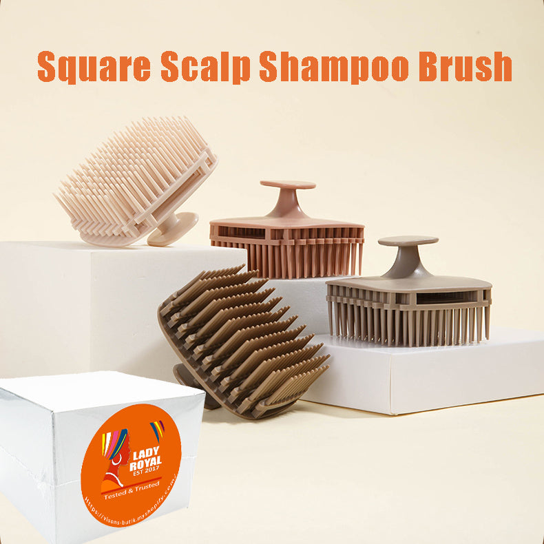 Lady Royal Square Scalp Massage Brush