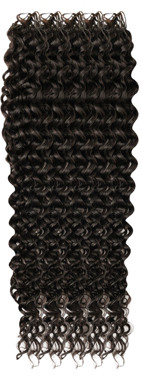 Remy Human Hair Feather Crochet Miracle Knots Water Wave 45cm