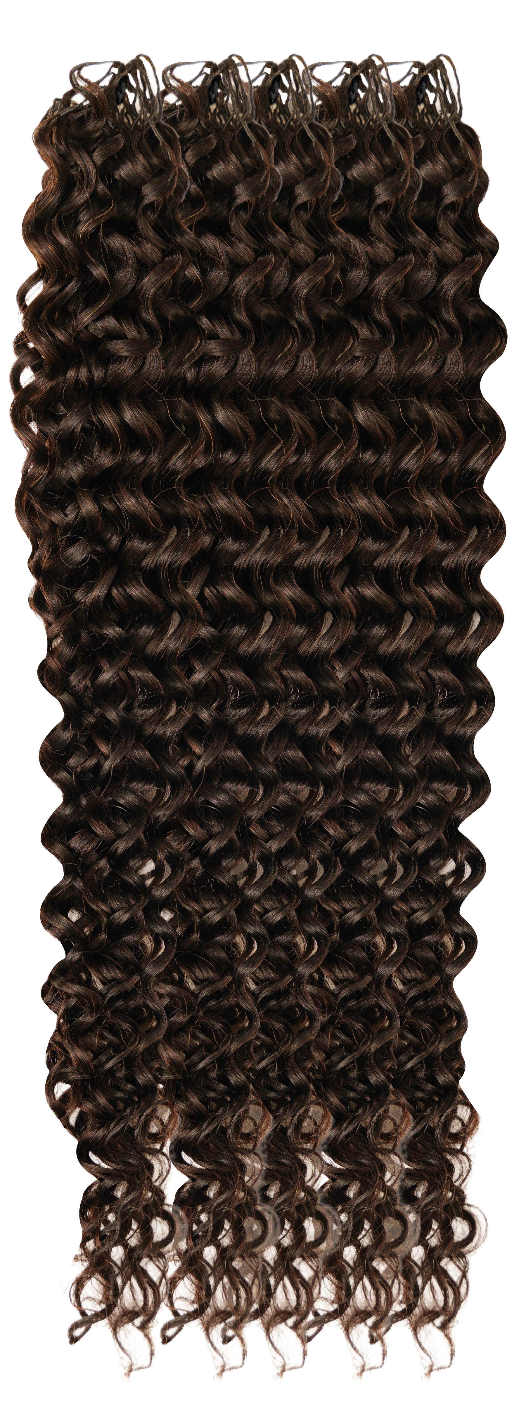 Remy Human Hair Feather Crochet Miracle Knots Water Wave 45cm