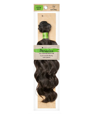 Human Hair Peruvian Loose Deep Weave