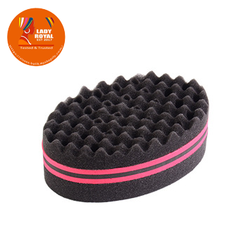 Lady Royal Oval Hair Sponge Brush - Curl Tool for Twists & Dreadlocks