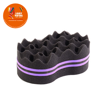 Lady Royal Oval Hair Sponge Brush - Curl Tool for Twists & Dreadlocks