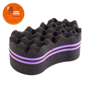 Lady Royal Oval Hair Sponge Brush - Curl Tool for Twists & Dreadlocks