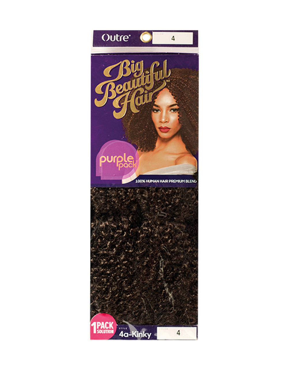Human Hair Blend Big Beautiful Hair - 4a-Kinky Wvg