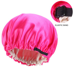 Lady Royal Adjustable Double-Layer Satin Sleep Cap for Kids
