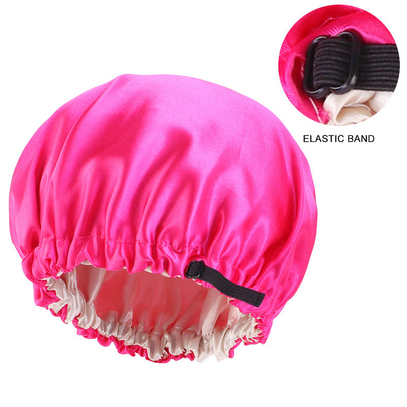 Lady Royal Adjustable Double-Layer Satin Sleep Cap for Kids