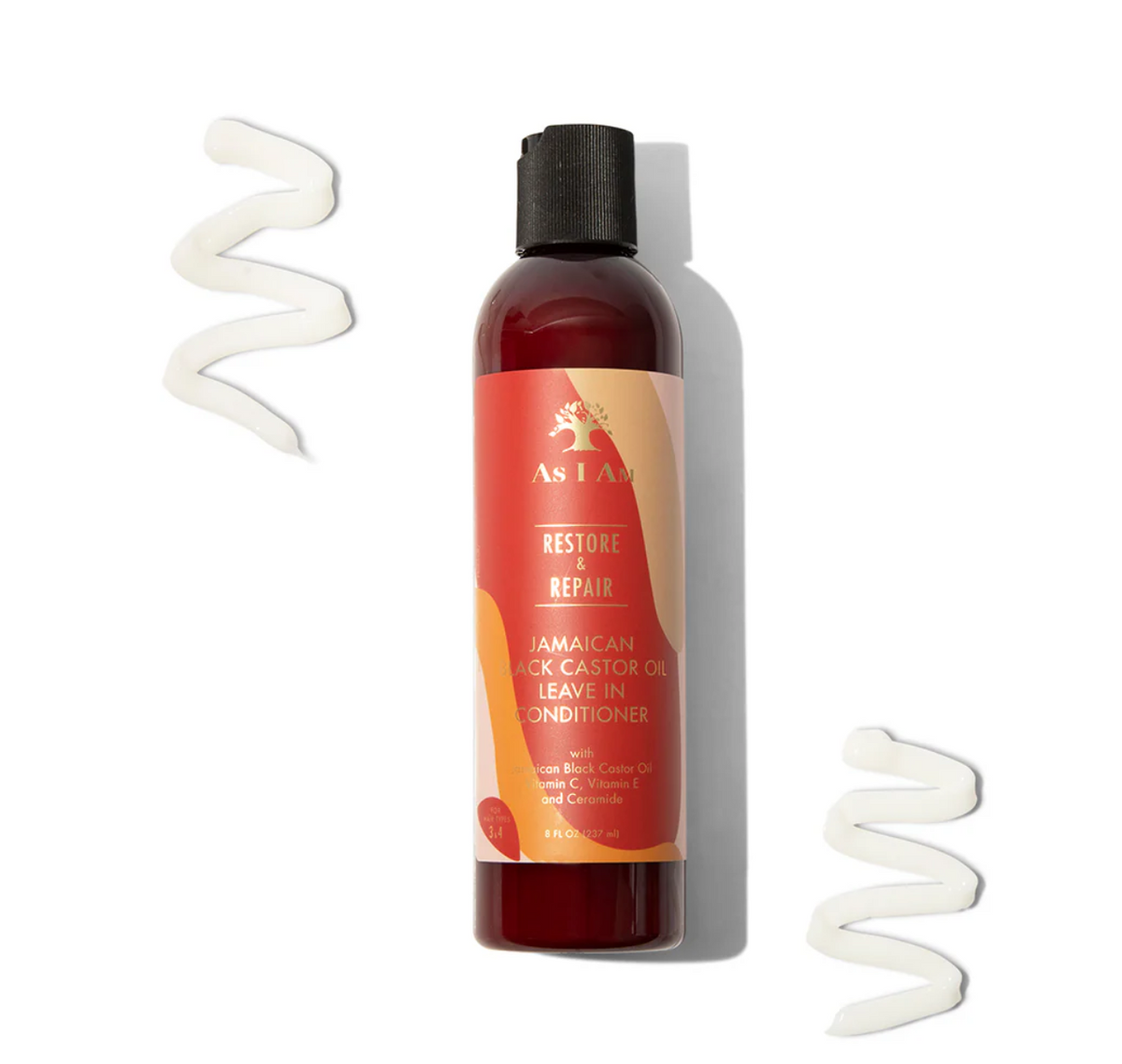 As I Am Restore & Repair Jamaican Black Castor Oil Leave-In Conditioner 8oz