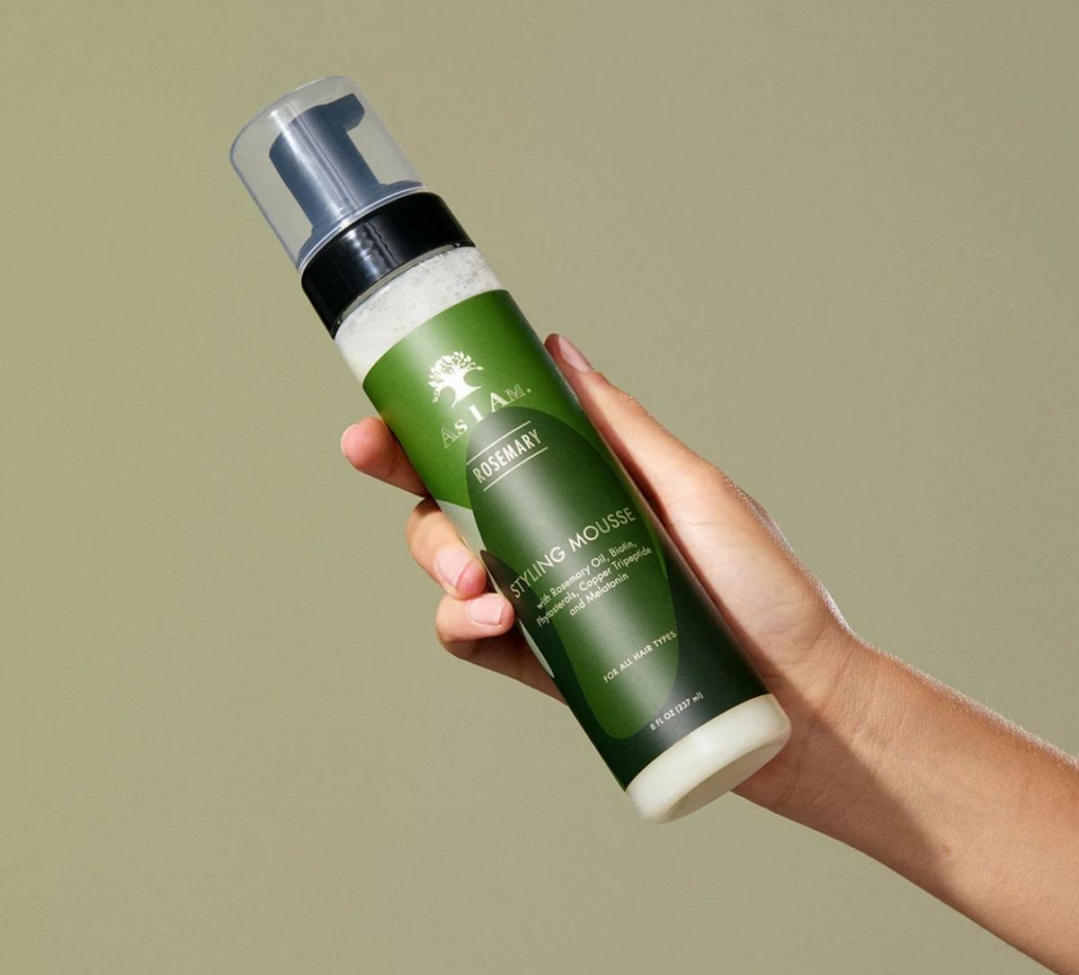 As I am Rosemary Styling Mousse 8oz