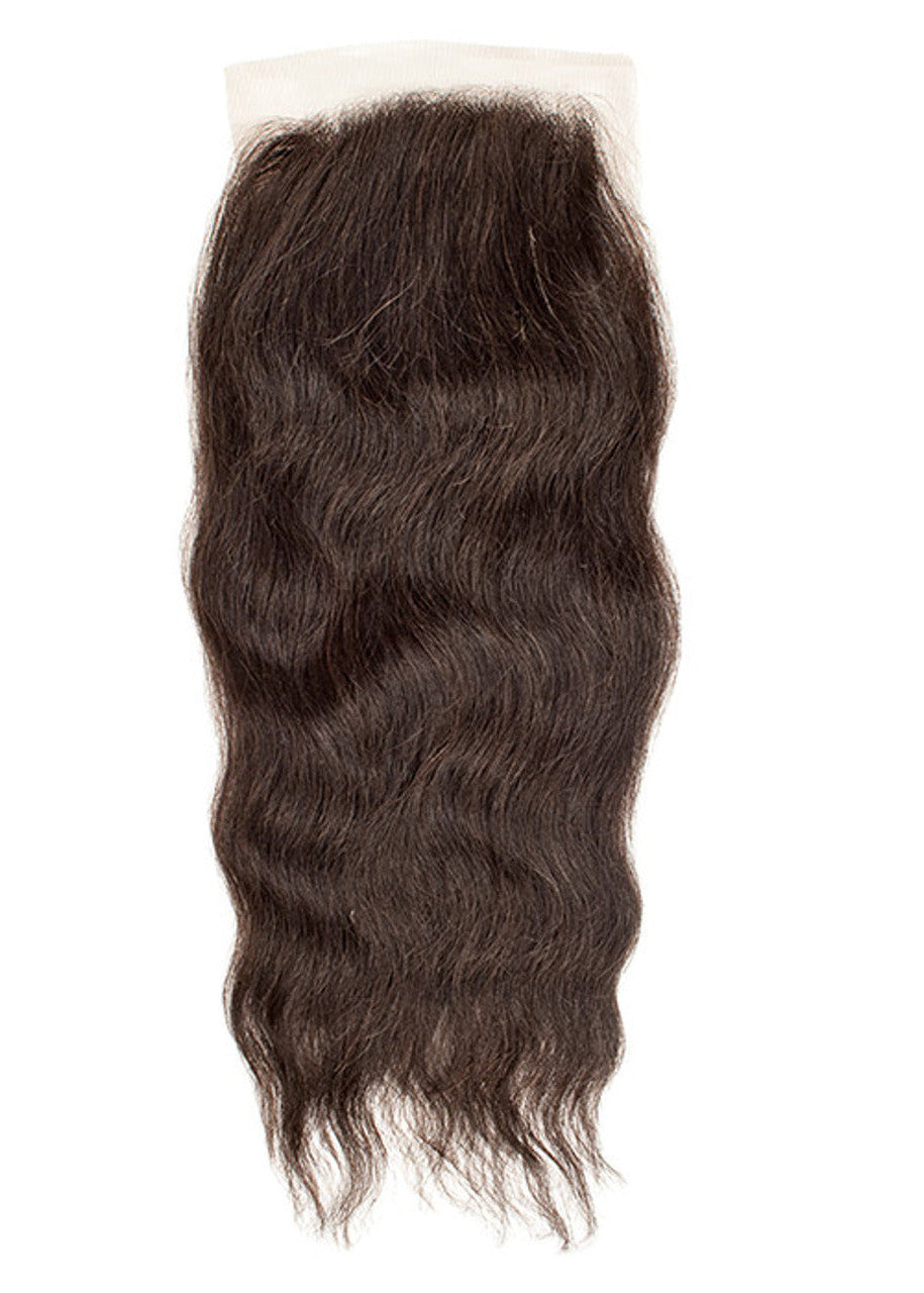 Human Hair Wavy Coverall Closure 11.5x3.5 12"