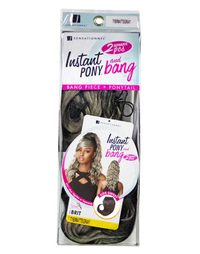Synthetic Ponytail with Bang Brit