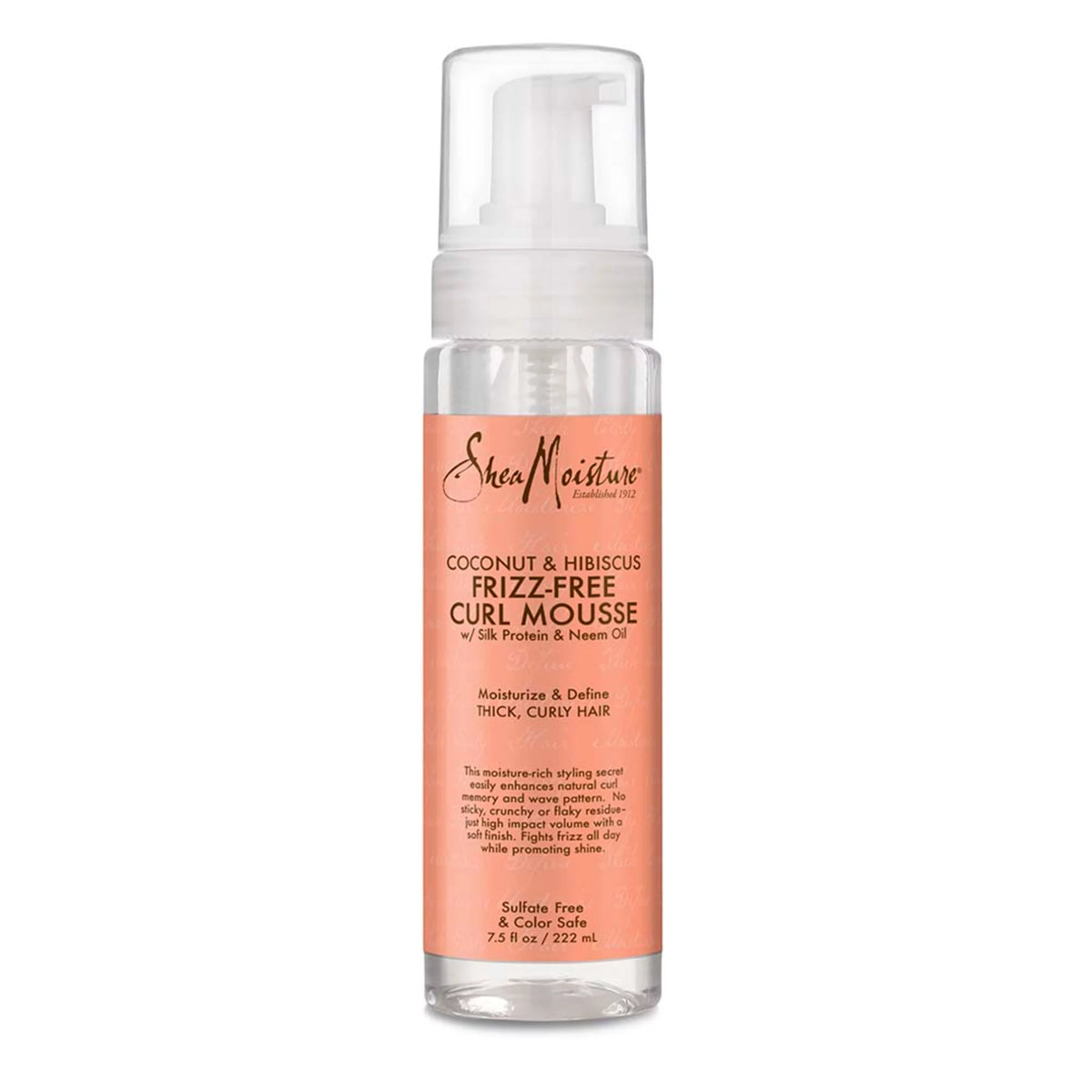 Shea Moisture Coconut & Hibiscus Frizz-Free Curl Mousse 7.5 oz