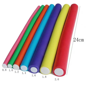 Lady Royal Flexible Foam Hair Curlers – Soft Rod Rollers for DIY Curls & Waves (Multiple Sizes)