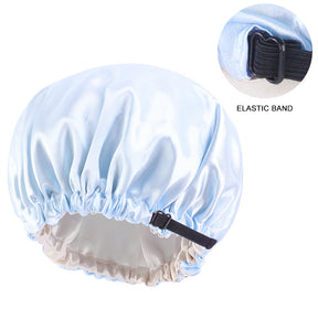 Lady Royal Adjustable Double-Layer Satin Sleep Cap for Kids