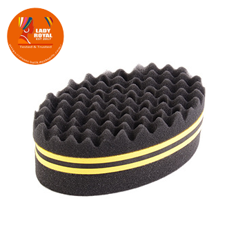 Lady Royal Oval Hair Sponge Brush - Curl Tool for Twists & Dreadlocks