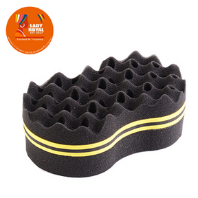 Lady Royal Oval Hair Sponge Brush - Curl Tool for Twists & Dreadlocks