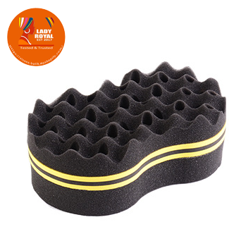 Lady Royal Oval Hair Sponge Brush - Curl Tool for Twists & Dreadlocks