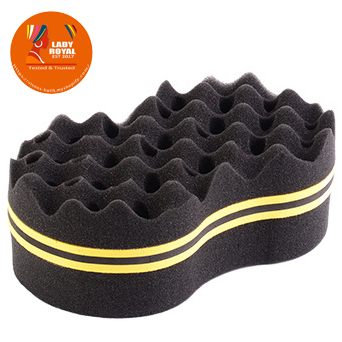 Lady Royal Oval Hair Sponge Brush - Curl Tool for Twists & Dreadlocks