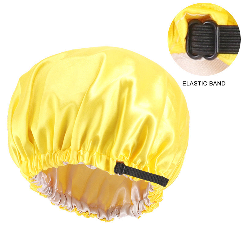 Lady Royal Adjustable Double-Layer Satin Sleep Cap for Kids
