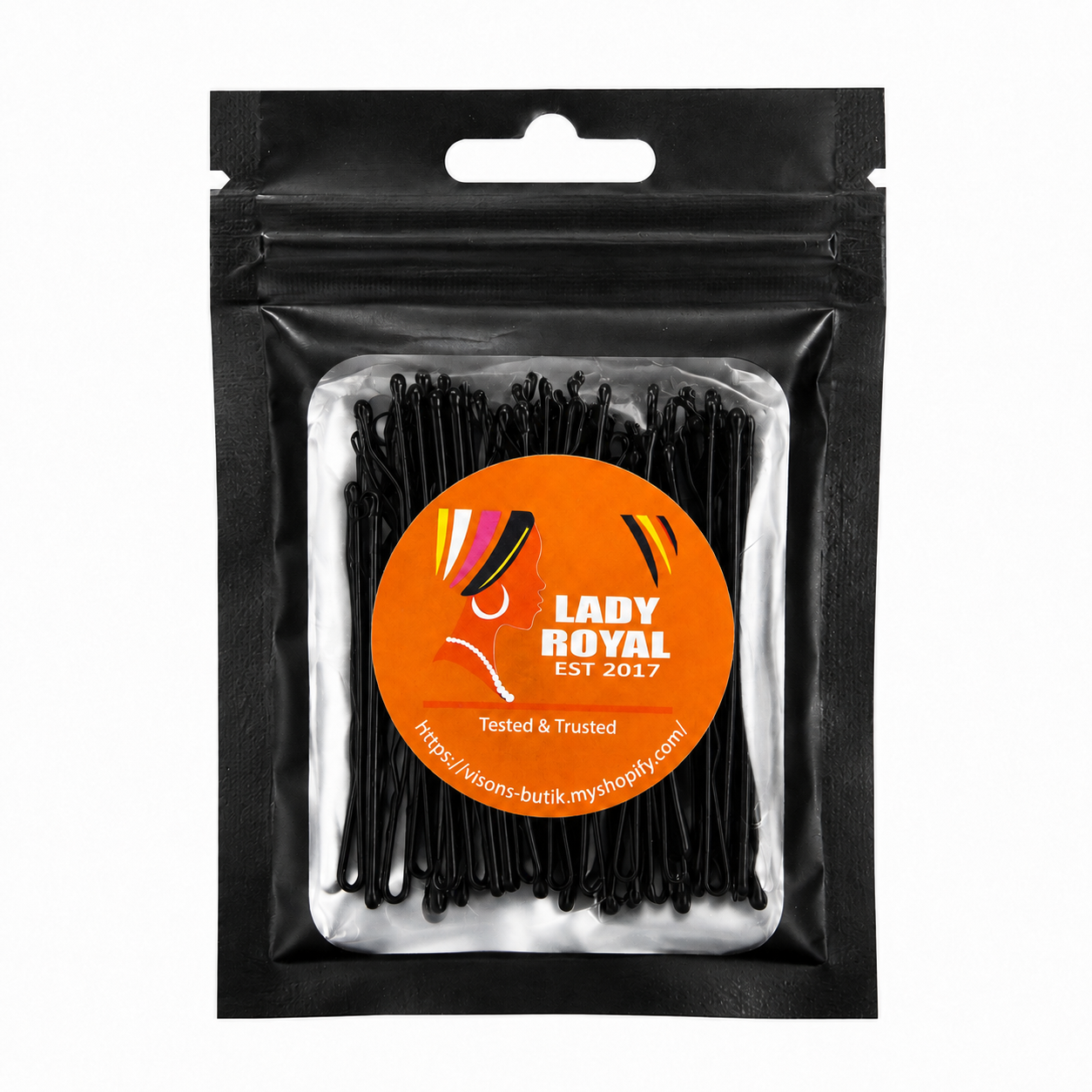 Lady Royal Bobby Pins Black