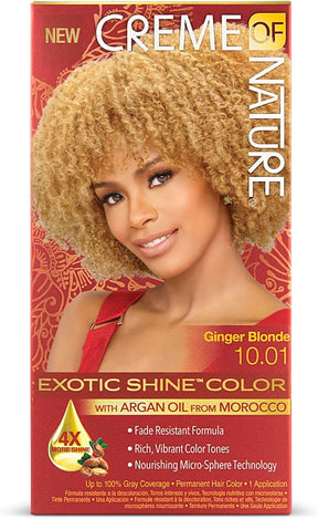 Creme of Nature - Hårfärg Exotic Shine Color - Ginger Blonde 10.01