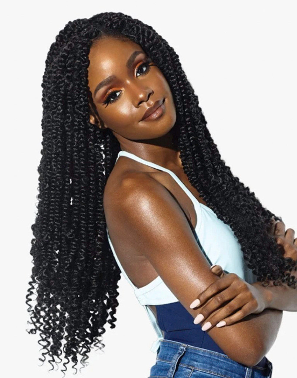 Synthetic Ruwa Braids 3x Water Wave Crochet 18"