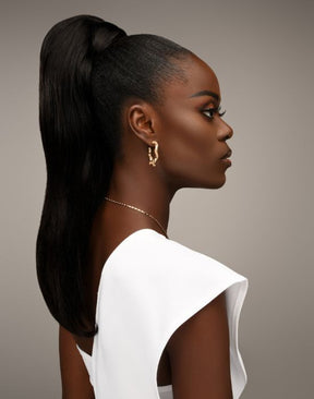 Human Hair 2-in-1 V-Part Wig Ariana 22"