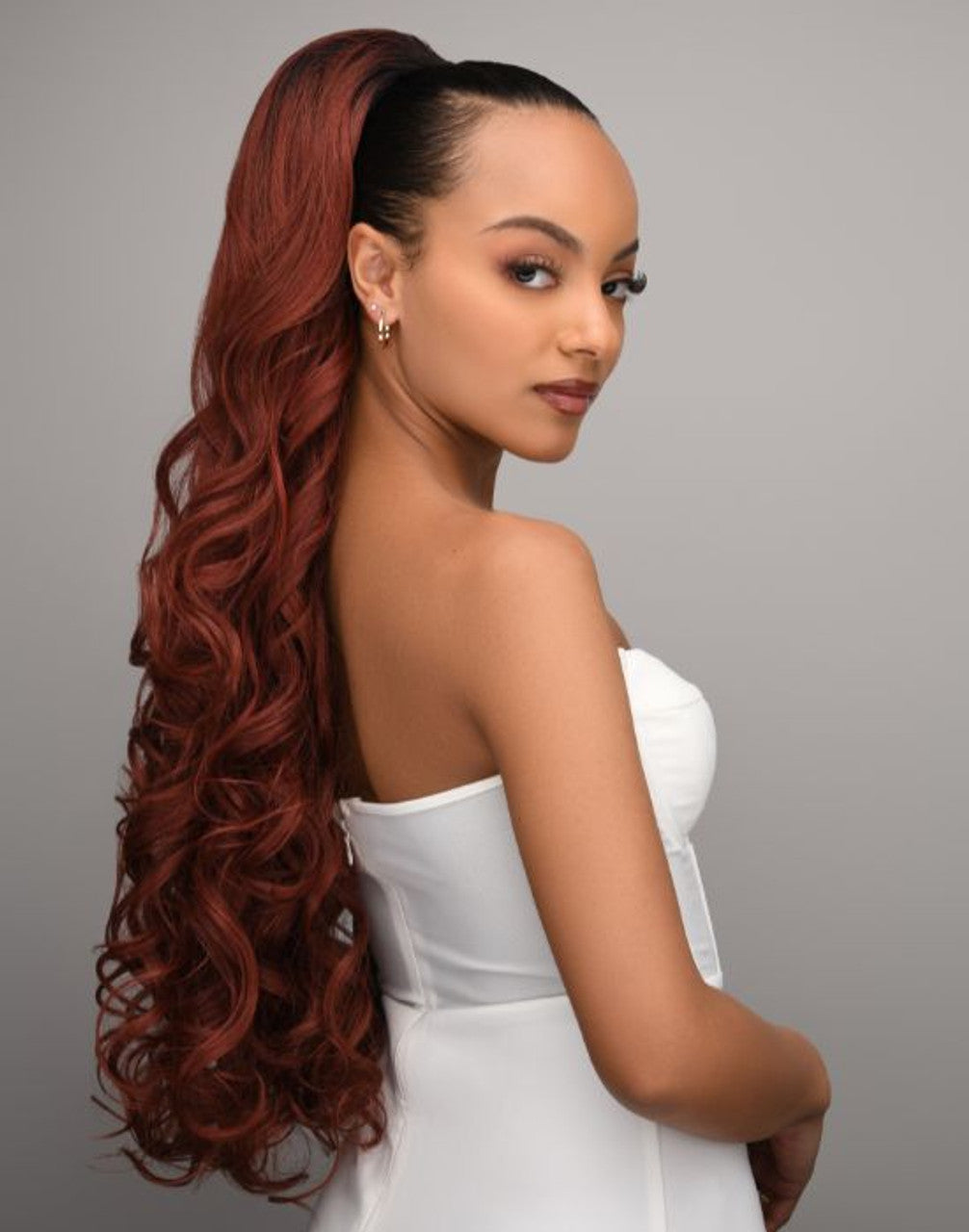 2-in-1 Half Wig Raven 28"