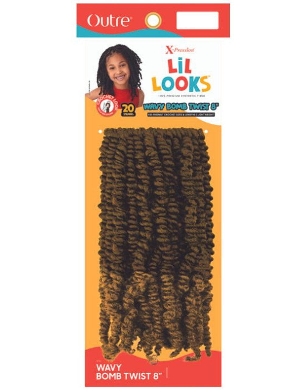 X-Pression Lil Looks - Wavy Bomb Twist 8"