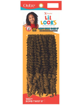 X-Pression Lil Looks - Wavy Bomb Twist 8"