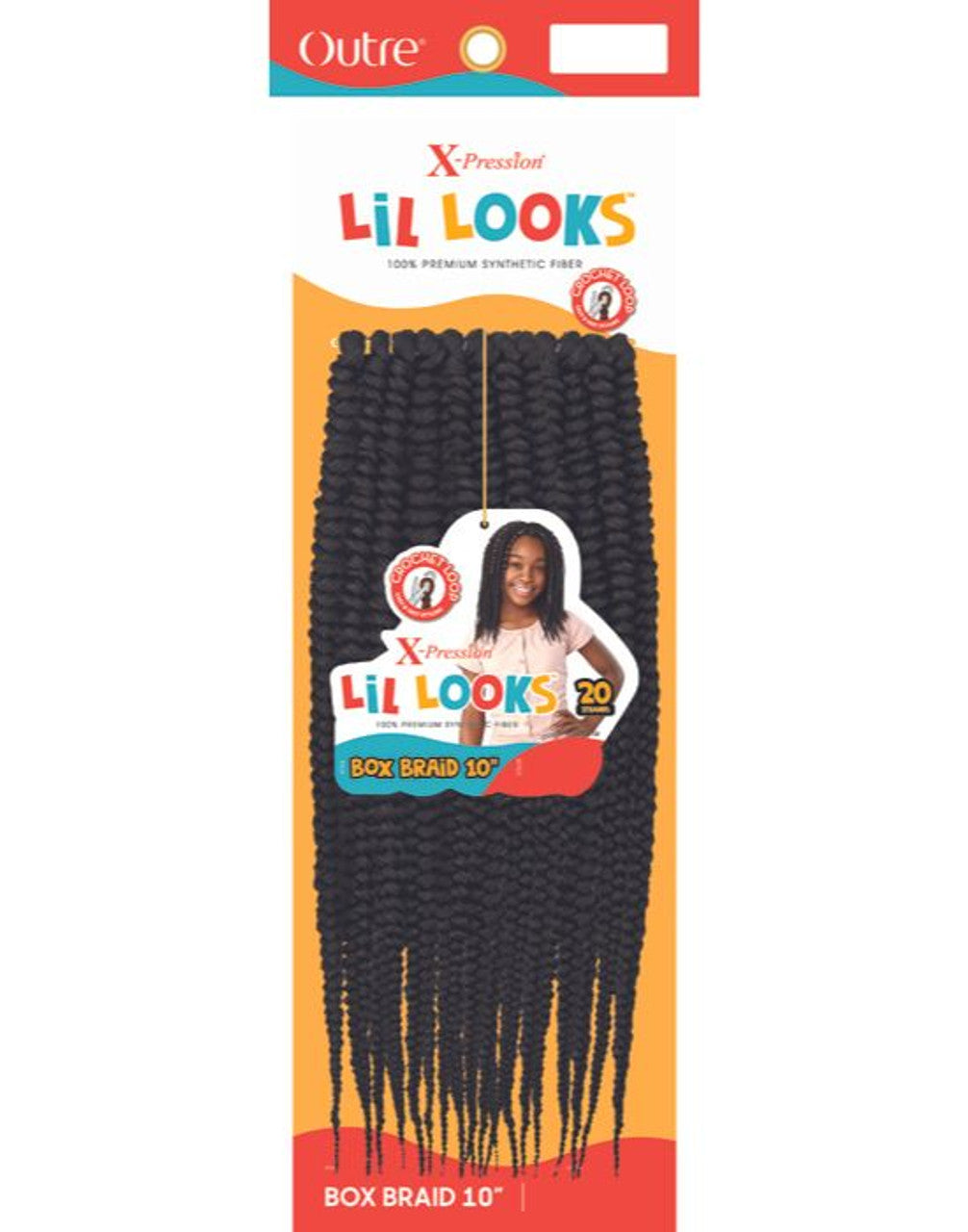 X-Pression Lil Looks Box Braid 10"