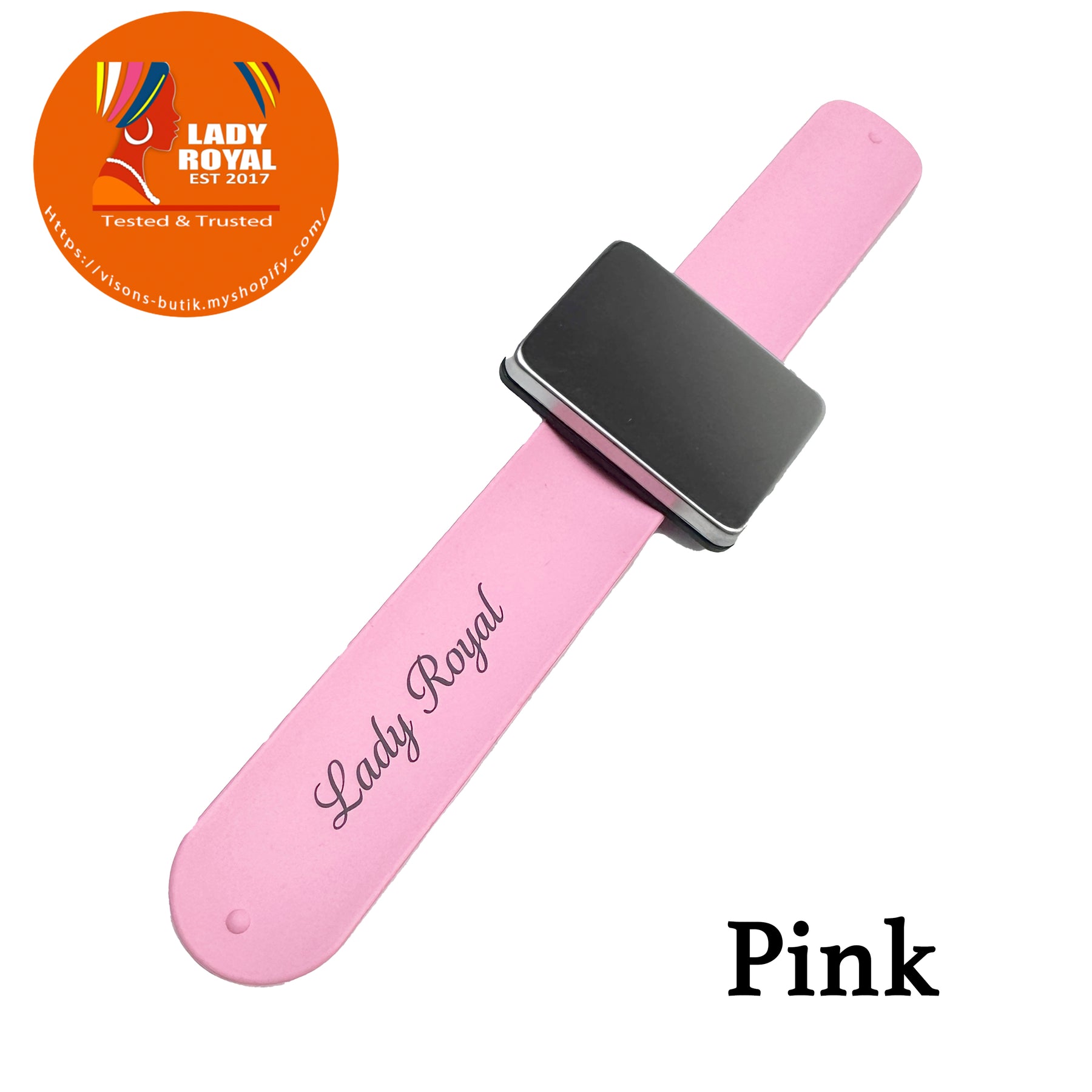 Lady Royal Magnetic Silicone Wristband for Braiding Gel, Hair Clips & Sewing Tools – Soft Comfortable Band