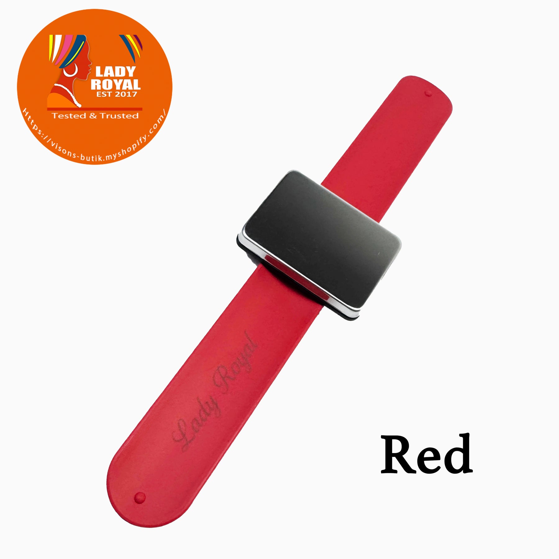 Lady Royal Magnetic Silicone Wristband for Braiding Gel, Hair Clips & Sewing Tools – Soft Comfortable Band