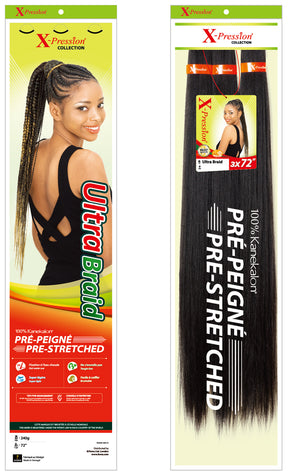 X-Pression Ultra Braid Pre-Stretched 3X72"