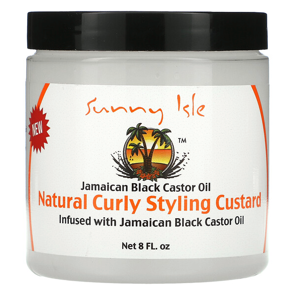 Sunny Isle Jamaican Black Castor Oil Natural Curly Styling Custard 8oz