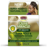 African Pride Olive Miracle Super Hold & Smooth Edges 2.25oz